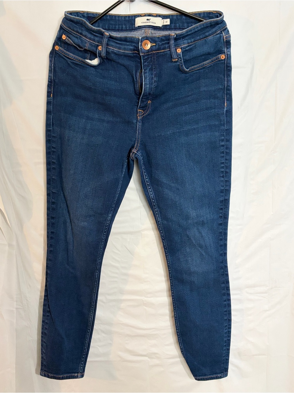 Vineyard Vines Women's Skinny Jeans in Dark Blue